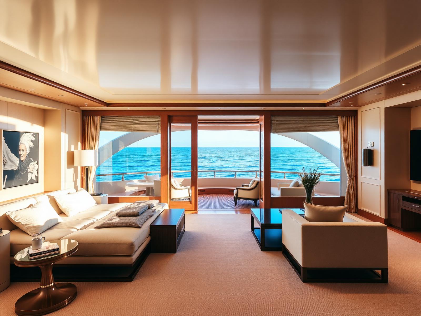 Yacht suite interior